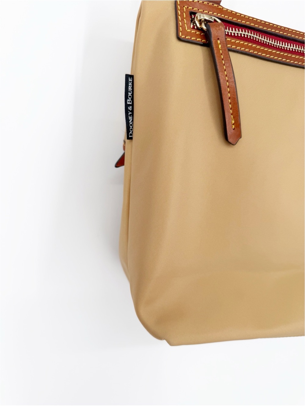Dooney & Bourke Wayfarer Nylon Flapover Crossbody Taupe - Picture 4 of 11
